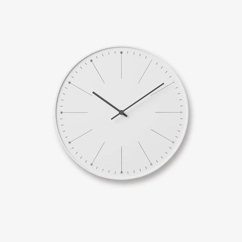 Wood design bedroom clock circle