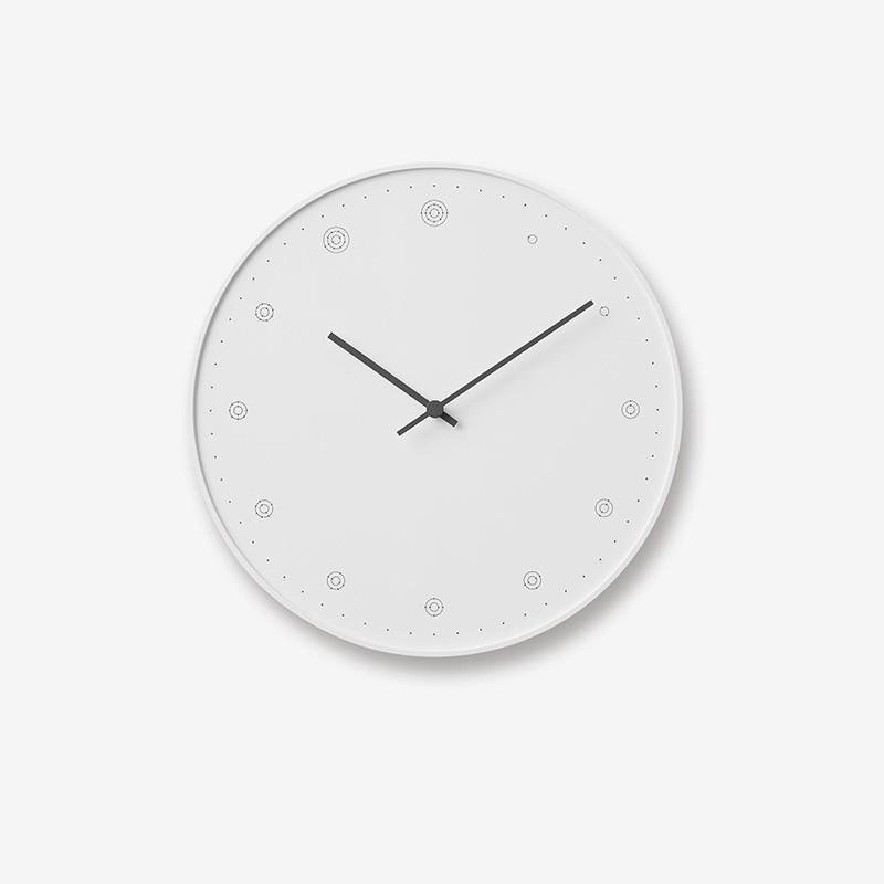 Wood design bedroom clock circle